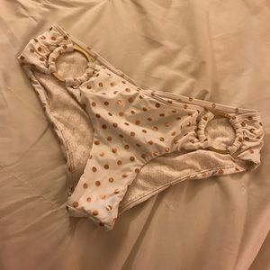 VS Gold Polka Dot Bikini Bottom